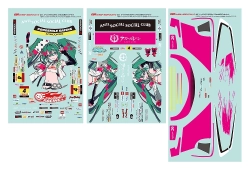 【予約2026年04月】初音ミク GTプロジェクト GSRキャラクターカスタマイズシリーズ051 レーシングミク 2025Ver. 1/10scale用ステッカーセット グッドスマイルレーシング