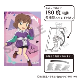 名探偵コナン アート缶バッジ 灰原哀 ジャンプ【クラックス】