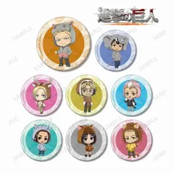 進撃の巨人 トレーディング マーレの戦士 ちびキャラ 缶バッジ 1BOX8個入り アルマビアンカ【送料込み】