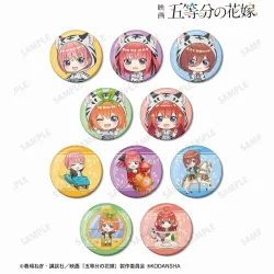 映画「五等分の花嫁」 東武動物公園コラボ トレーディング ちびキャラ 缶バッジ アルマビアンカ