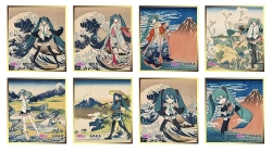 【予約2026年05月】初音ミク×葛飾北斎 iXima 色紙 8パック入りBOX Presence