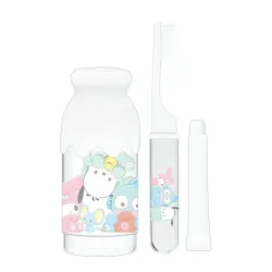 サンリオキャラクターズ ミルク瓶型ハミガキセット もこっとホワイト