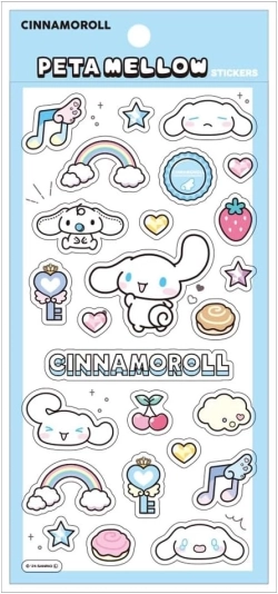 【在庫】   サンリオ ペタメロウステッカー シナモロール　ティーズファクトリー