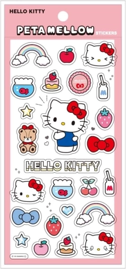 【在庫】   サンリオ ペタメロウステッカー ハローキティ ティーズファクトリー