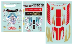【予約2026年07月】初音ミクGTプロジェクト GSRキャラクターカスタマイズシリーズ052 レーシングミク SPA 2025Ver. 1/10scale用ステッカーセット グッドスマイルレーシング