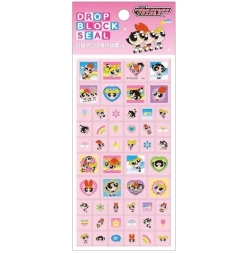 【在庫 】カミオジャパン  パワーパフガールズ ピンク ドロップブロックシール 【発送まで１週間程度かかる場合がございます】