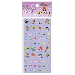 【在庫 】カミオジャパン  パワーパフガールズ パープル ドロップブロックシール 【発送まで１週間程度かかる場合がございます】