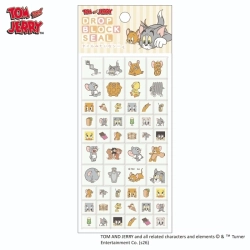【在庫 】カミオジャパン  トムとジェリー ファニーアート ドロップブロックシール 【発送まで１週間程度かかる場合がございます】