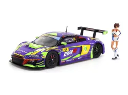 【予約2021年9月】1/64 Audi R8 LMS エヴァ RT 初号機 TSRT R8 Macau GT Cup 2020 David Chen 綾波レイ RQ フィギュア セット POP RACE