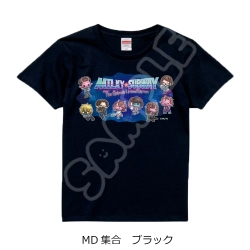 【予約2026年07月】アニメ『銀河特急 ミルキー☆サブウェイ』 Tシャツ(mochocho) MD(集合) ブラック Lサイズ シンクイノベーション
