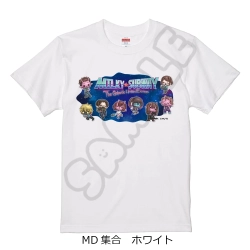 【予約2026年07月】アニメ『銀河特急 ミルキー☆サブウェイ』 Tシャツ(mochocho) MD(集合) ホワイト Sサイズ シンクイノベーション