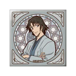 名探偵コナン（アールヌーボー）スクエア缶バッジ 羽田秀吉 GRANUP