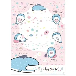 じんべえさん クリアホルダー (窓タイプ) ピンク　FY14007