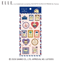 ELLE×ポムポムプリンステッカー セーラースタイル カミオジャパン
