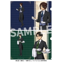 TVアニメ『進撃の巨人』執事衣装 クリアファイル 2種セット（ハンジ・リヴァイ） デイプロ