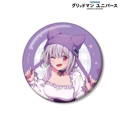 【予約2026年10月】グリッドマン ユニバース 描き下ろし 新条アカネ 猫の着ぐるみver. 100mm缶バッジ アルマビアンカ