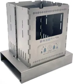 【予約2022年11月】ゆるキャン△ チタン製折り畳みウッドストーブ ドラゴンホース