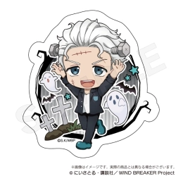 WIND BREAKER ダイカットステッカー ブラックハロウィンver. 梅宮一 Y Line