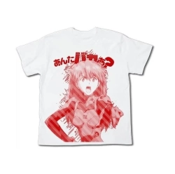 EVANGELION ヱヴァンゲリヲン新劇場版あんたバカぁ? Tシャツ/WHITE-L コスパ