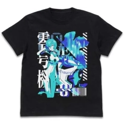 EVANGELION エヴァ零号機 アシッドグラフィックスTシャツ/BLACK-L コスパ