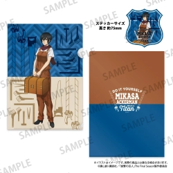 進撃の巨人  クリアファイル・ステッカーセット ミカサ・アッカーマン（DIY）パルック