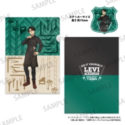 進撃の巨人 クリアファイル・ステッカーセット リヴァイ・アッカーマン（DIY） パルック