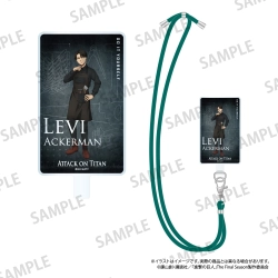 進撃の巨人 丸紐ストラップ付きフォンタブ リヴァイ・アッカーマン（DIY） パルック