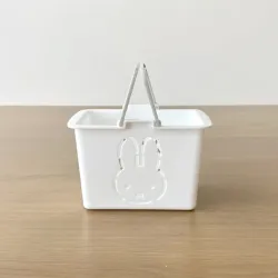 ミッフィー ミニカラーバスケット ホワイト ティーズファクトリー