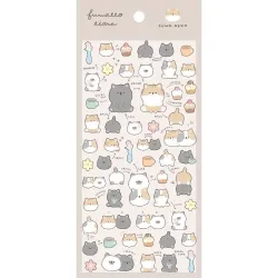 ふわっとタイム ステッカー ふわねこ