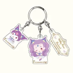 Yes！プリキュア5GoGo！×サンリオキャラクターズ06 3連アクリルキーホルダー ミルキィローズ×クロミ【バンダイ】