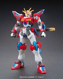 HGBF ガンダムビルドファイターズトライ カミキバーニングガンダム 1/144スケール 色分け済みプラモデル 再販
