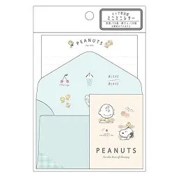 カミオジャパン スヌーピー ダイヤ型封筒ミニミニレター SUGAR CHECK