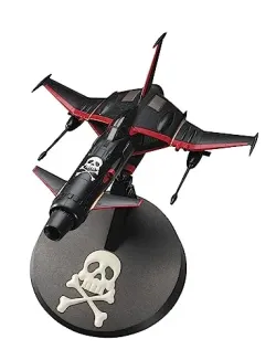 【予約2023年9月】ハセガワ クリエイターワークスシリーズ 宇宙海賊キャプテンハーロック スペースウルフ SW-190 ハーロックカスタム w/アクリルスタンド 1/72スケール プラモデル