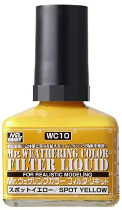 GSIクレオス Mr.ウェザリングカラー フィルタ・リキッド イエロー 40ml ホビー用塗料 WC10