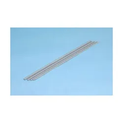 ウェーブ プラ=材料【グレー】 三角棒(2) 5.0mm 4本入